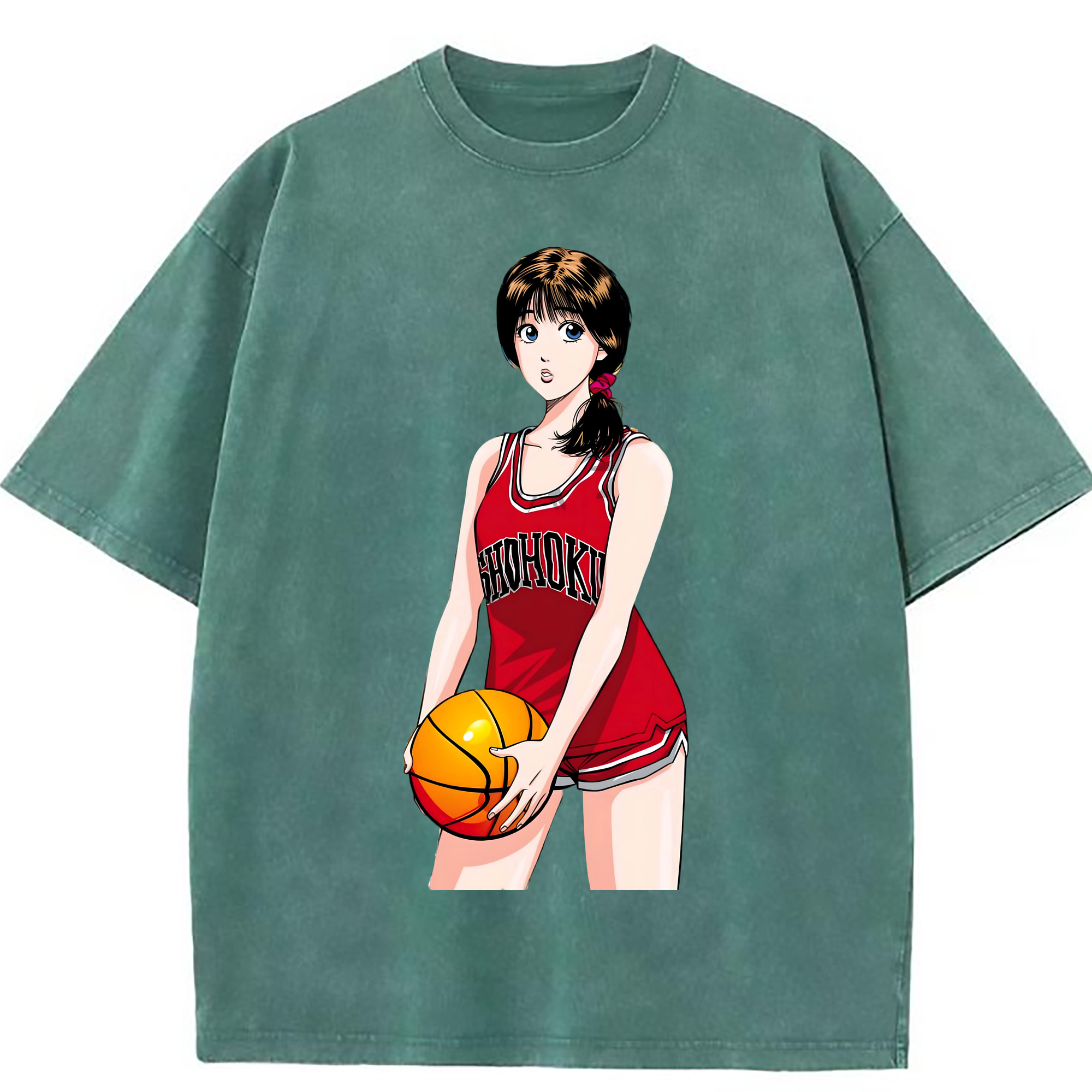 （画像用） SLAM DUNK／スラムダンク 綿100% ヴィンテージ風 半袖Tシャツ（フロントプリント）